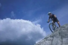 Olly on his mountain bike
