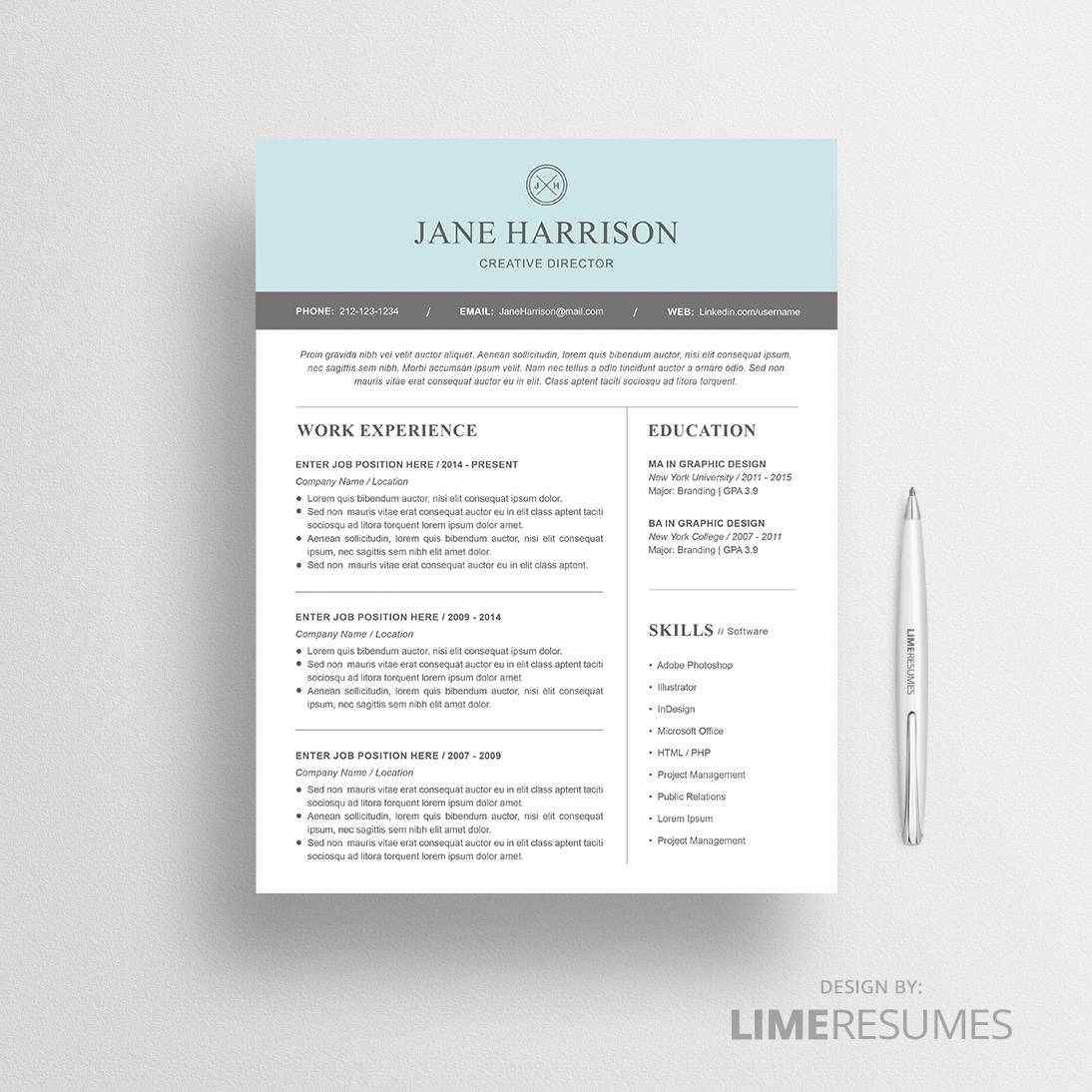 Resume Template On Word from myjobsearch.com
